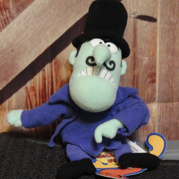 Snidely Whiplash Plush doll~Rockey & Bullwinkle friend~w/tags~2000 editi… - Picture 1 of 5